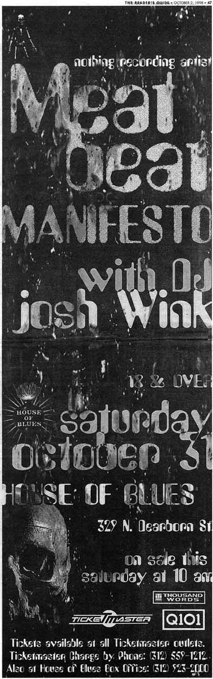 Meat Beat Manifesto / Josh Wink (House Of Blues)